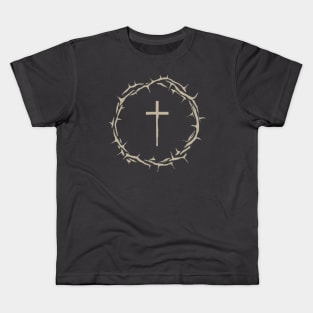 The Crown of Thorns With Cross Kids T-Shirt